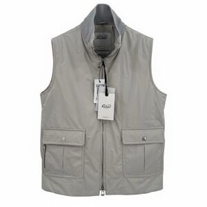 Valstar Caddy men's waterproof Off White Gray vest NEW with tag EU46 fits US S
